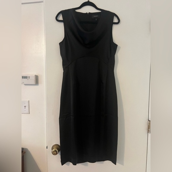Banana Republic Elegant Black Sleeveless Dress with cowl neckline size 6 (E120) - Picture 1 of 16